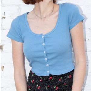 blue brandy button up! super cute! MESSGE METRADES